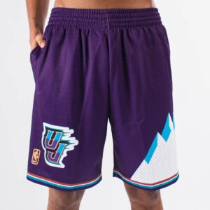 Mitchell & Ness Utah Jazz 1996-97 Hardwood Classics Throwback Swingman NBA Short Noir 711139