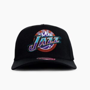 Mitchell & Ness Utah Jazz Retro Classic Logo Stretch NBA Snapback Chapeau Noir 703055