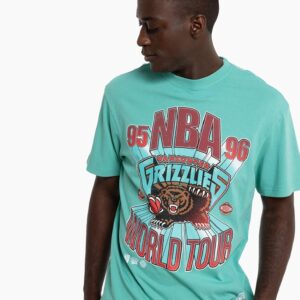 Mitchell & Ness Vancouver Grizzlies Vintage Bust Out T-Shirt Turquoise 703769
