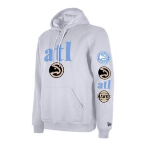 New Era Atlanta Hawks 2024 City Edition NBA Sweat à capuche Noir 702086