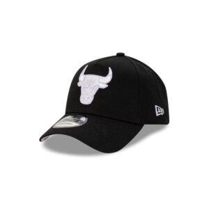 New Era Chicago Bulls Lilas 9FORTY A-Frame NBA Snapback Casquette Noir 705407