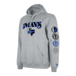 New Era Dallas Mavericks 2024 City Edition NBA Sweat à capuche Gris 701027