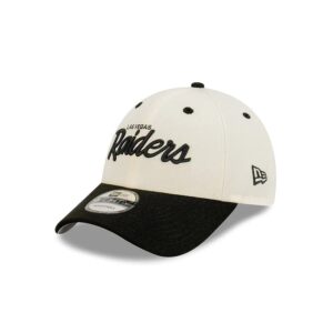 New Era Las Vegas Raiders 9FORTY Wordmark NFL Snapback Casquette Blanc 703009