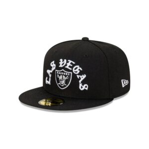 New Era Las Vegas Raiders Old English 59FIFTY NFL Casquette ajustée Gris 705447