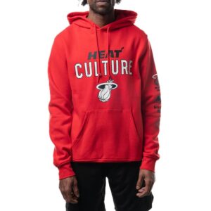 New Era Miami Heat 2024 City Edition NBA Sweat à capuche Rouge 701148