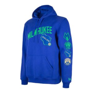 New Era Milwaukee Bucks 2024 City Edition NBA Sweat à capuche Bleu 701159