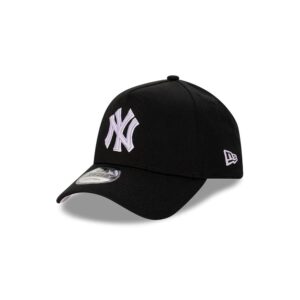 Casquette Snapback New Era New York Yankees Lilas 9FORTY A-Frame MLB Blanc 705344