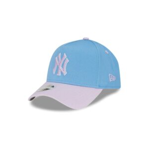 Casquette de baseball New Era New York Yankees Lilac Sky 9FORTY A-Frame Femme MLB Snapback Hat Tang 705352