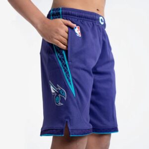 Nike Charlotte Hornets 2024 Statement Edition Swingman Youth NBA Short Violet 708747