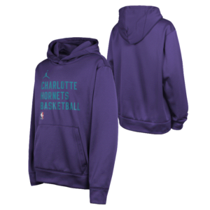 Nike Charlotte Hornets NBA Jeune Nike Spotlight Dri-Fit Sweat à capuche Violet 703983