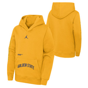 Nike Golden State Warriors 2024 Statement Courtside Youth NBA Sweat à capuche Jaune 708936