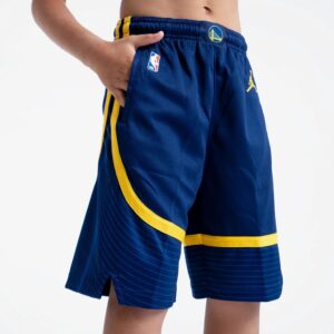 Nike Golden State Warriors 2024 Statement Edition Swingman Youth NBA Short Jaune-bleu 708338