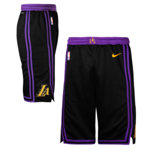Nike Los Angeles Lakers 2024 City Edition Swingman Youth NBA Short Noir 708728