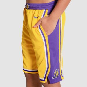 Nike Los Angeles Lakers 2024 Icon Edition Swingman Youth NBA Short Jaune 708714