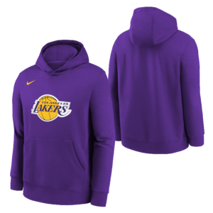 Nike Los Angeles Lakers Club Logo Jeune NBA Sweat à capuche Gris 706579