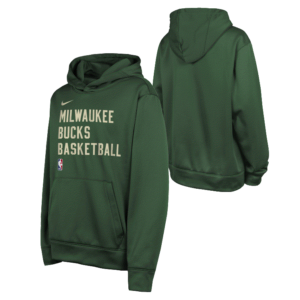 Nike Milwaukee Bucks NBA Jeune Nike Spotlight Dri-Fit Sweat à capuche Vert 703945