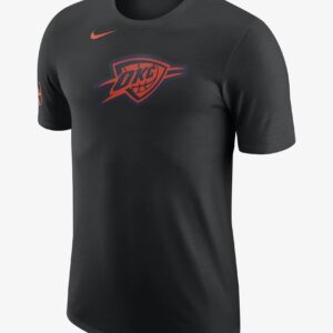 Nike Oklahoma City Thunder 2024 City Edition Essential Logo T-shirt NBA pour jeunes Noir 707435