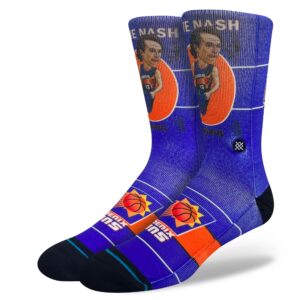 Steve Nash Phoenix Suns Rétro Big Head NBA Chaussettes Blanc 706218