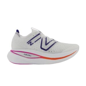 Baskets Wmns New Balance FuelCell SuperComp Trainer Wide Blanc Bleu Magenta WRCXLW2 D