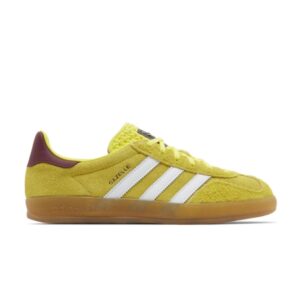 Baskets Wmns adidas Gazelle Indoor Bright Jaune Bourgogne IE7003