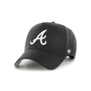Casquette de baseball 47 Brand Atlanta Braves Noir & Blanc 47 MVP DT MLB Snapback Hat Noir 715860
