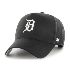 Casquette de baseball 47 marque Detroit Tigers noir et blanc 47 MVP DT MLB Snapback Hat noir 715856