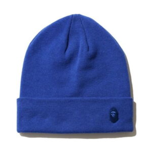 BAPE Ape Head One Point Knit Cap Bleu/Bleu Bleu/Bleu 716953