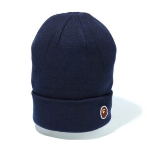 BAPE Ape Head Bonnet en tricot à un point Marine Marine 716967