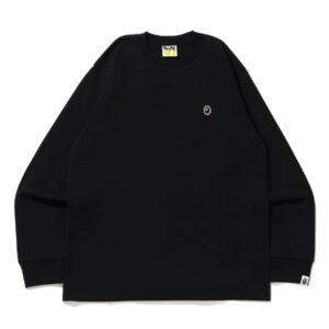 BAPE Ape Head One Point L/S Tee Noir Noir 716978