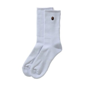 Chaussettes de sport BAPE Ape Head One Point Socks (SS21) Blanc Blanc 717665