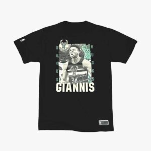 Giannis Antetokounmpo Milwaukee Bucks Ashland NBA T-Shirt Noir 714866