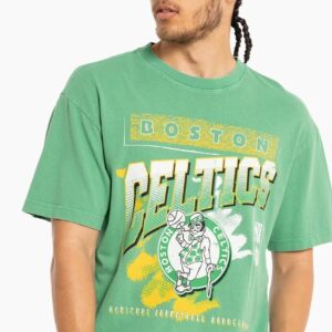Mitchell & Ness Boston Celtics Vintage Brush Off 2.0 NBA T-Shirt Vert 714880
