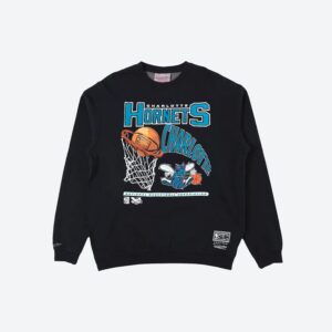 Mitchell & Ness Charlotte Hornets Vintage Hoop NBA T-shirt à col rond 717319