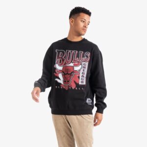 Mitchell & Ness Chicago Bulls pinceau NBA col rond pull T-Shirt 717299