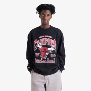 Mitchell & Ness Chicago Bulls Vintage biseauté NBA col rond pull T-Shirt 717282