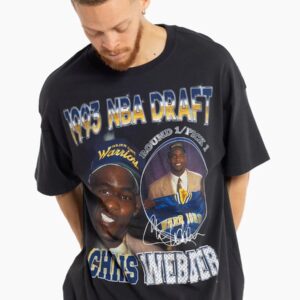 Mitchell & Ness Chris Webber Golden State Warriors 1993 NBA Draft Day T-shirt vintage vert 713140
