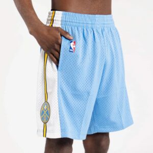 Mitchell & Ness Denver Nuggets 2016-17 Hardwood Classics Throwback Swingman NBA Short Bleu 711868