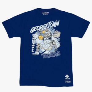 Mitchell & Ness Georgetown Hoyas University Dunk NCAA T-shirt Bleu 713253