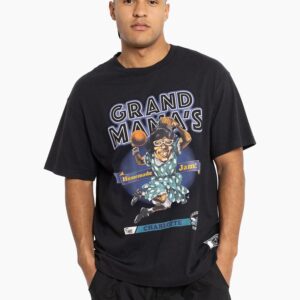 Mitchell & Ness Larry Johnson Charlotte Hornets Grandmama Vintage NBA T-Shirt Noir 713033