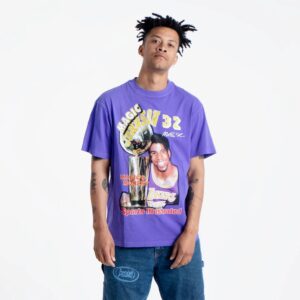 Mitchell & Ness Magic Johnson Los Angeles Lakers Vintage Sports Illustrated NBA T-shirt Violet 713169