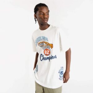 Mitchell & Ness Université de Caroline du Nord Tar Heels Vintage Simply The Best NCAA T-Shirt Blanc 713214