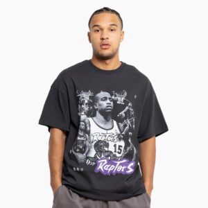 Mitchell & Ness Vince Carter Toronto Raptors Joueur Photo T-Shirt Noir 713128