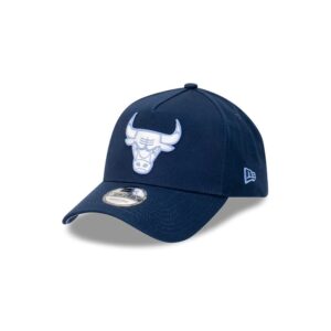 New Era Chicago Bulls 9FORTY Midnight Ice A-Frame NBA Snapback Casquette Bleu 717153