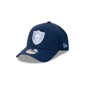 New Era Las Vegas Raiders 9FORTY Midnight Ice A-Frame NFL Snapback Casquette Bleu 716901