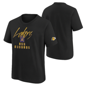 Nike Los Angeles Lakers 2024 City Edition Courtside 1 T-shirt NBA pour jeunes Noir 713366