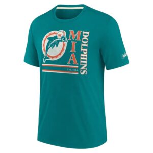 Nike Miami Dolphins T-shirt NFL à trois mélanges avec logo historique 715126