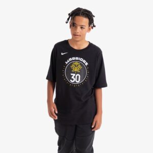 Nike Stephen Curry Golden State Warriors 2023 City Edition NBA T-shirt pour jeunes Noir 713308