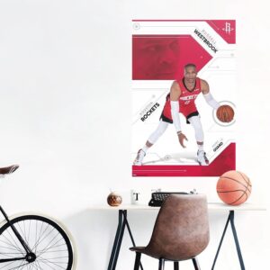 Russell Westbrook Houston Rockets NBA Affiche murale Jaune 712438