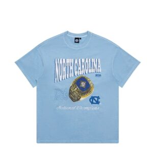 Université de Caroline du Nord 1993 Ring Champs Tee NCAA T-Shirt Bleu 714427