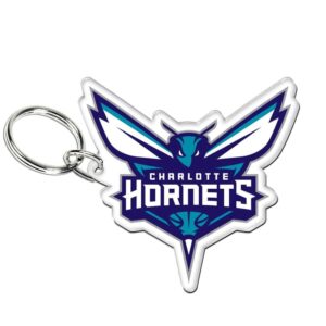 Wincraft Charlotte Hornets Premium Acrylique Team Logo NBA Porte-clés Violet-turquoise 717168